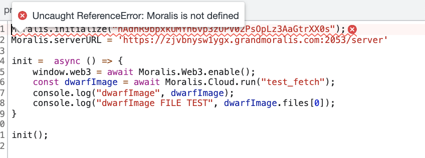 Moralis Is Not Defined? - Technical Issue Reporting - Moralis Web3 Forum -  Largest Web3 Dev Community 📈